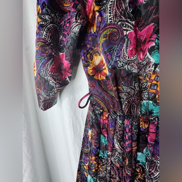 VNTG Cottage Core Lace Collar Midi Housewives Dress - Sz 10 - Picture 6 of 10